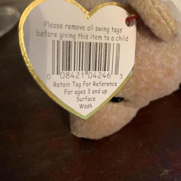 🍁Ty beanie baby Bear Almond April 14, 1999 - Picture 11 of 12
